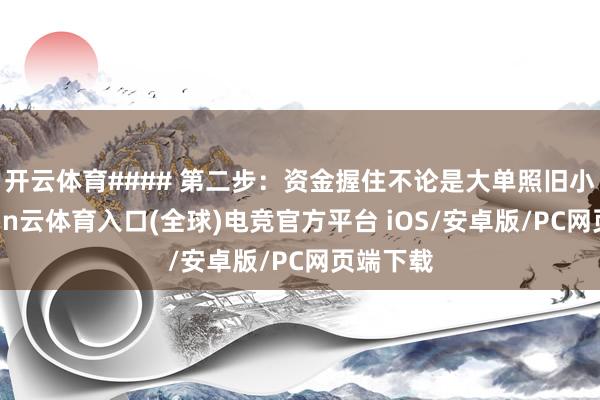 开云体育#### 第二步：资金握住不论是大单照旧小单-开yun云体育入口(全球)电竞官方平台 iOS/安卓版/PC网页端下载