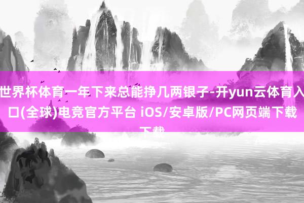 世界杯体育一年下来总能挣几两银子-开yun云体育入口(全球)电竞官方平台 iOS/安卓版/PC网页端下载
