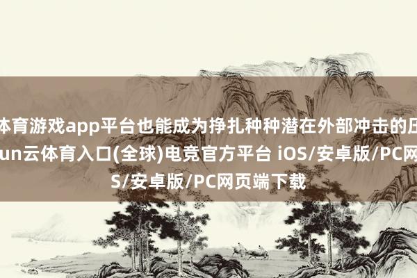 体育游戏app平台也能成为挣扎种种潜在外部冲击的压舱石-开yun云体育入口(全球)电竞官方平台 iOS/安卓版/PC网页端下载